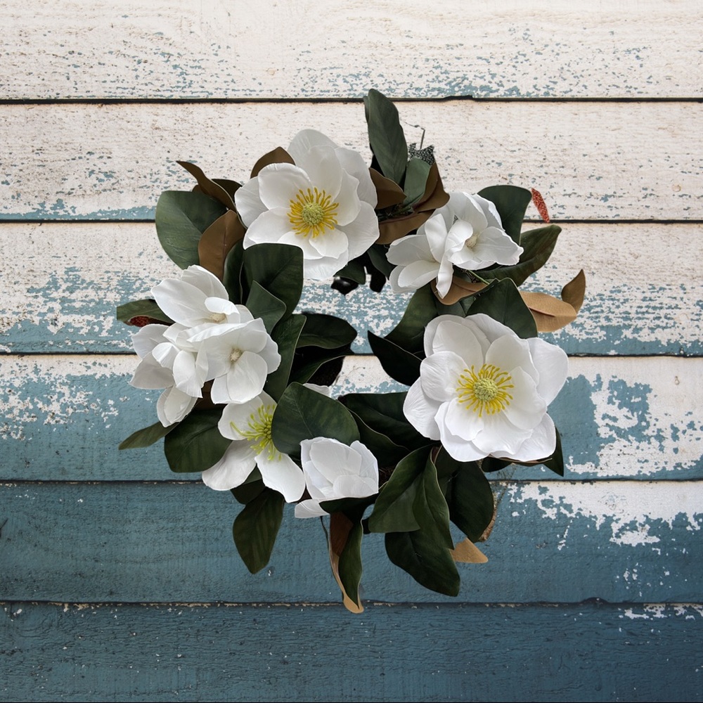 White Lily Flower Wreath.